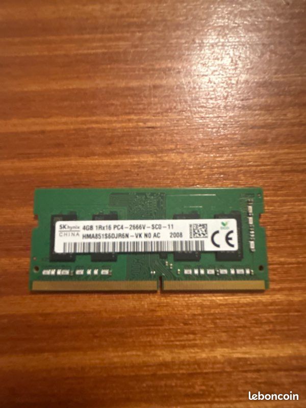 Mémoire RAM DDR4 Hynix Pour Portable - 4 Go, 8 Go Ou 16 Go - Fréquence 2133 à 3200 MHz - Neuf