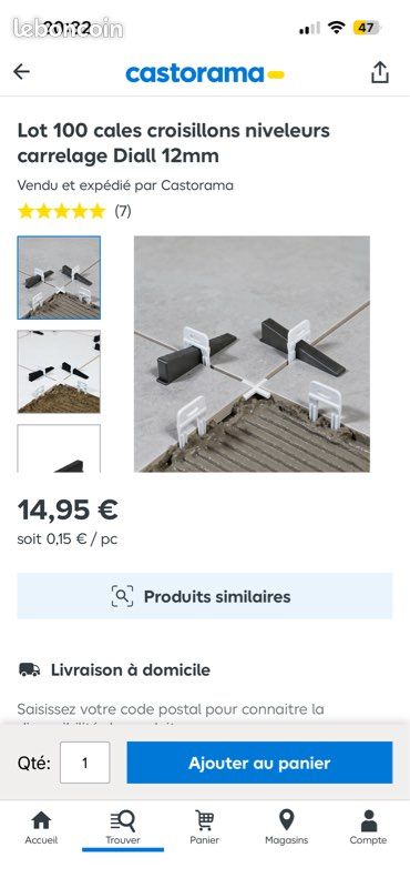 100 calles croisillon niveleur 12mm (image 1)