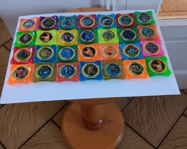 Lot De 42 Waps Pokémon – Jetons Panini – Occasion – état Visible En Photo