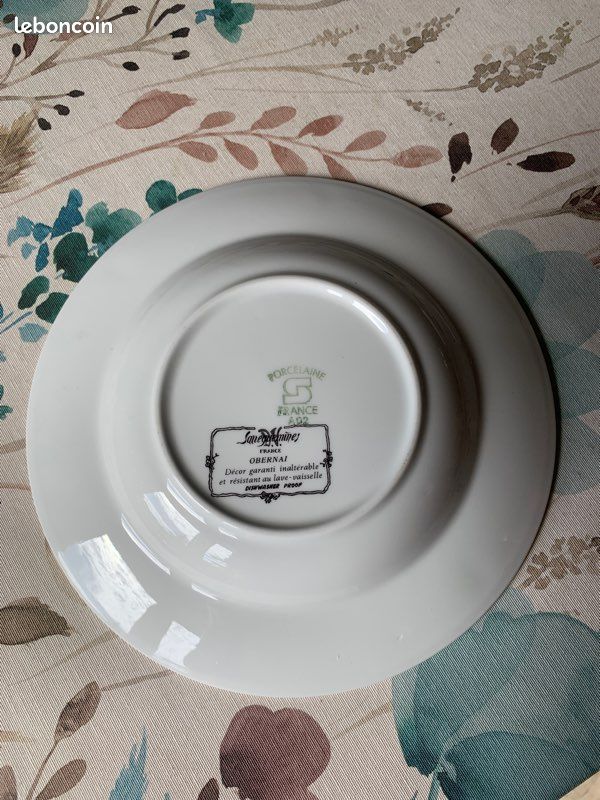 Ancienne assiette Sarreguemines (image 2)