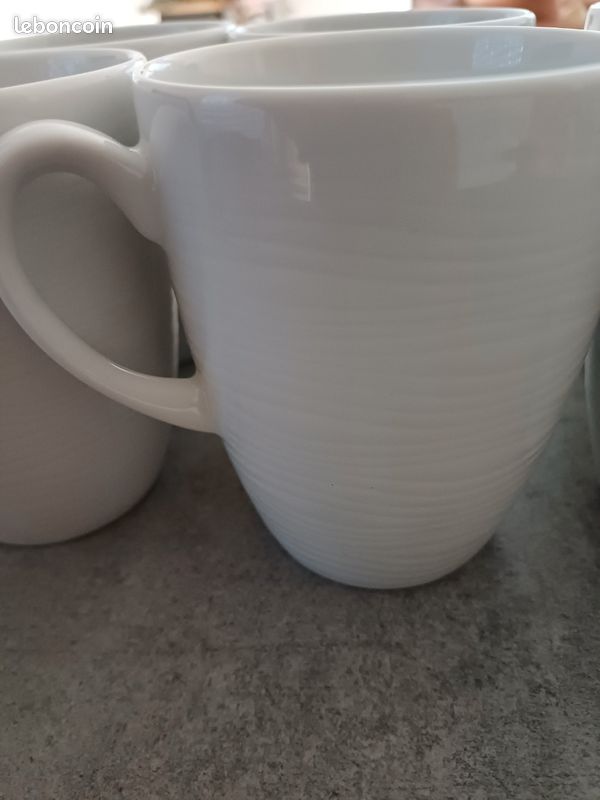 8 Mugs blancs Geneviève Lethu (image 2)