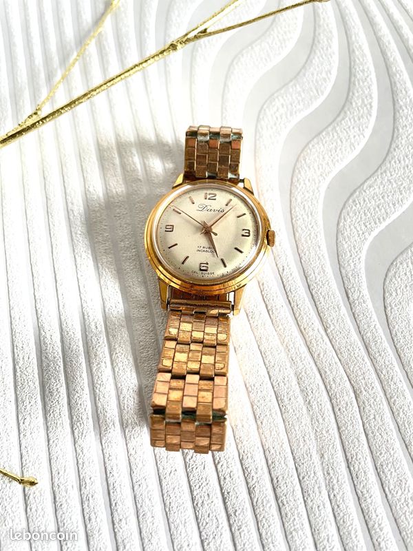 MONTRE-BRACELET VINTAGE JUVENIA Suisse Automatique 17 Bijoux Cadran