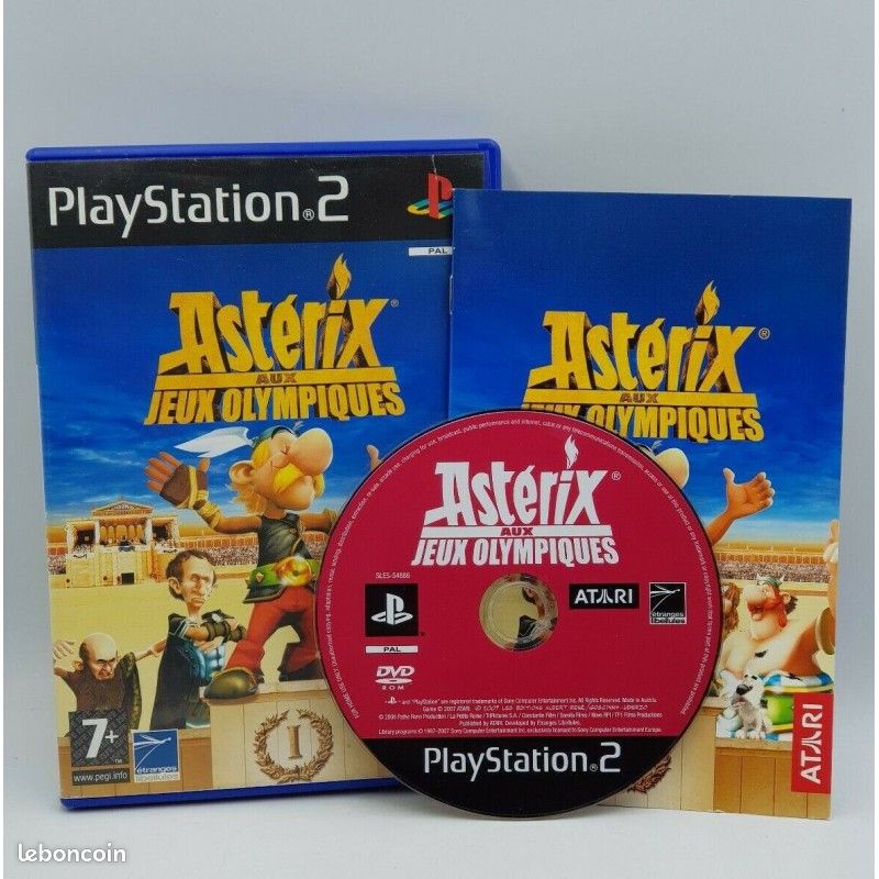 Jeu Sony PlayStation 2 Astérix aux Jeux Olympiques avec notice PS2 PAL