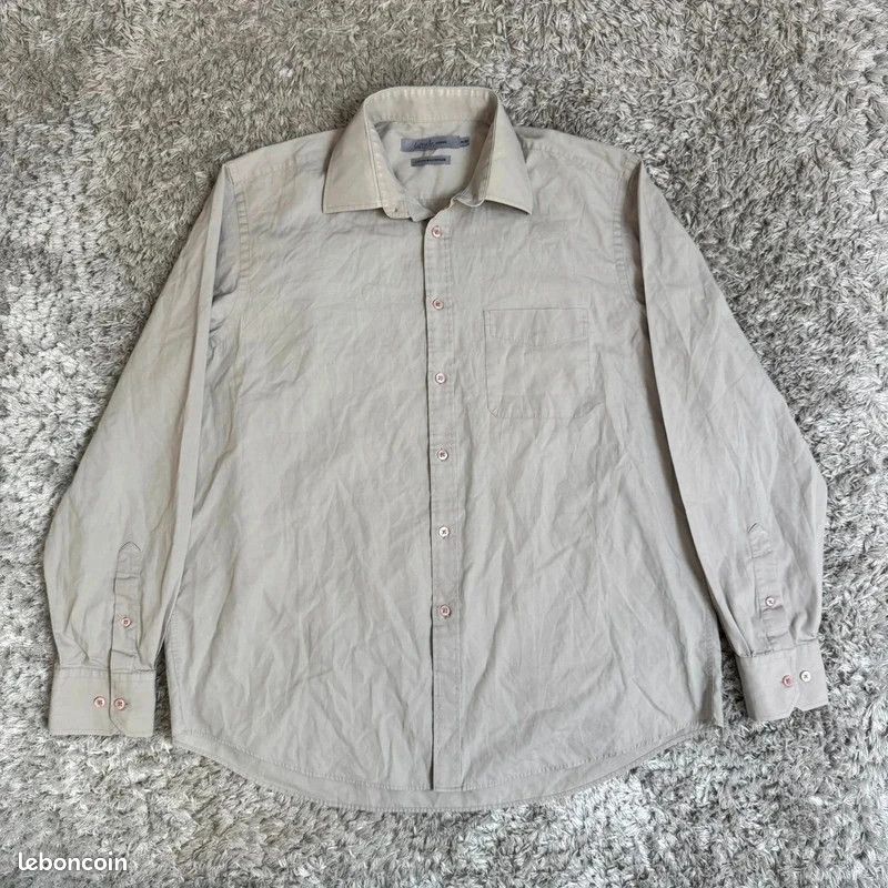 Chemise Lafayette Homme Beige / Beige Clair, Taille 41/42 / L