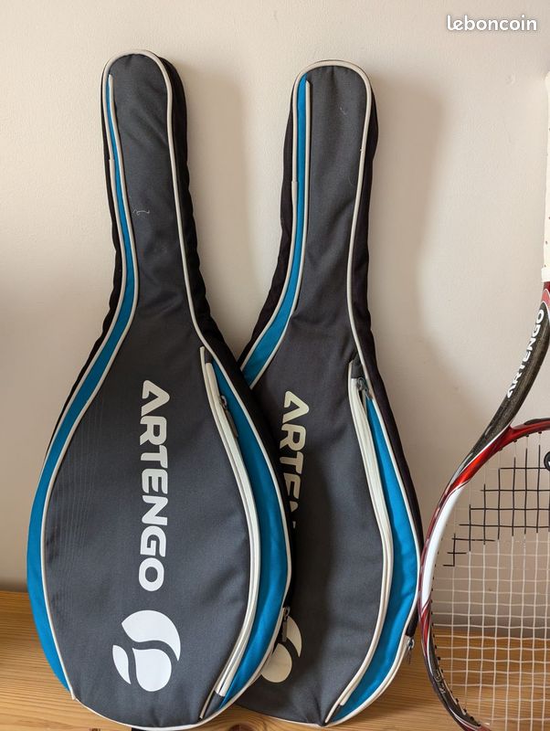 Wazsnhm Sac à dos de tennis, housse de protection pour raquette de tennis, sac à bandoulière léger, grande capacité, sac pour raquette de badminton, sac pour raquette de tennis, blanc