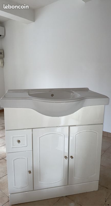 Meuble + miroir de salle de bain (image 1)