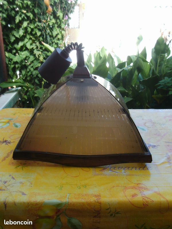 Lustre verre et bois (michel) (image 1)