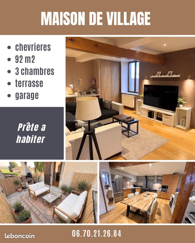 Maison 4 pièces 92 m² · à Chevrières · 92 m² · 182 000 €