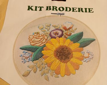 Kit Broderie Tri-Chem Fée Des Fleurs - 20 Blocs De Couette - Neuf De Stock Années 80