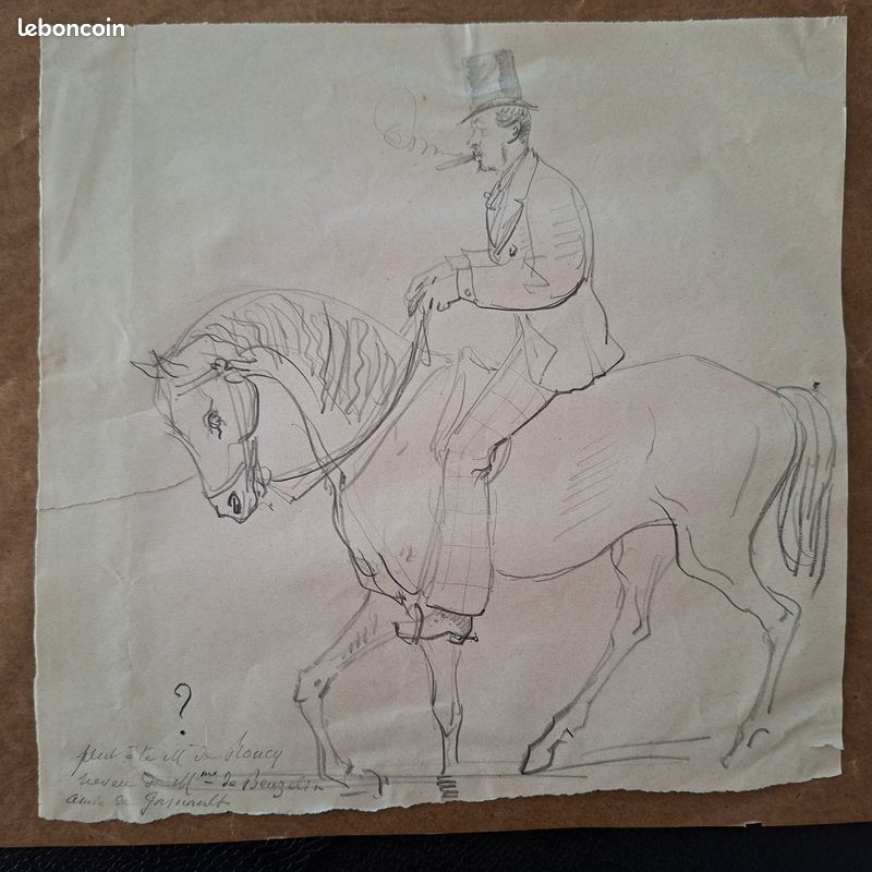Dessin esquisse caricaturistes et illustrateurs français vers 1870 (image 8)