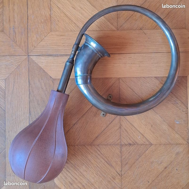 Klaxon A Poire Cuivre Trompette Automobile Voiture Vers 1900 Car Horn
