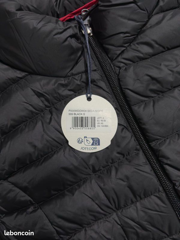 Veste sans manches en duvet Jott noire Femme S Vêtements
