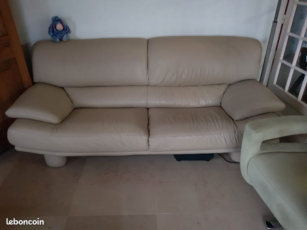 Canapé cuir (image 1)