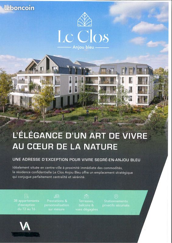 Appartement 5 pièces 109 m² · à Segré-en-Anjou Bleu · 109 m² · 357 720 €