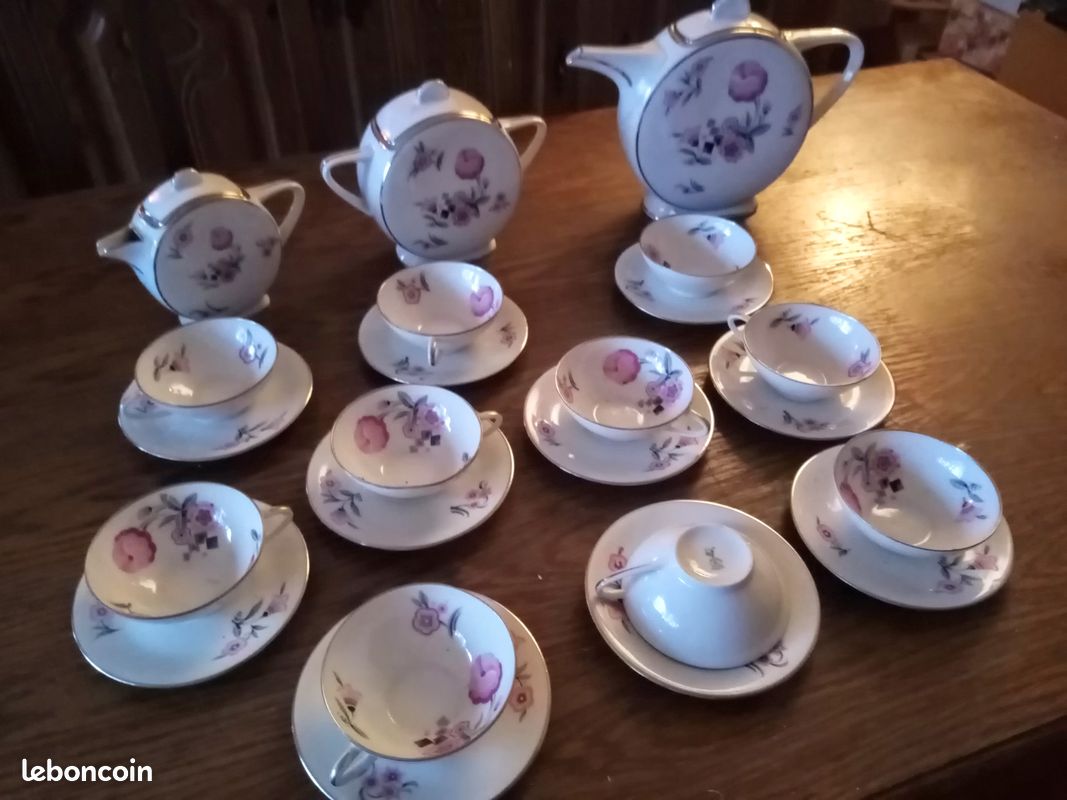 Service a cafe porcelaine de limoge 1900 (image 1)