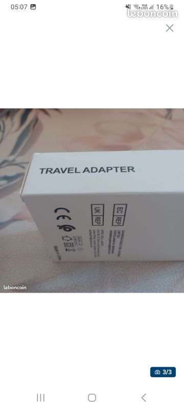 Chargeur rapide 45W USB-C + Câble 2m — Neuf (Heboen) (image 3)