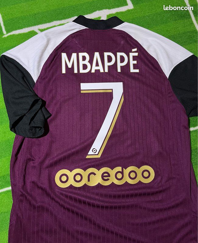 Flocage officiel PSG Europe home 2023/24 N°7 Mbappé (blanc) - Flocages