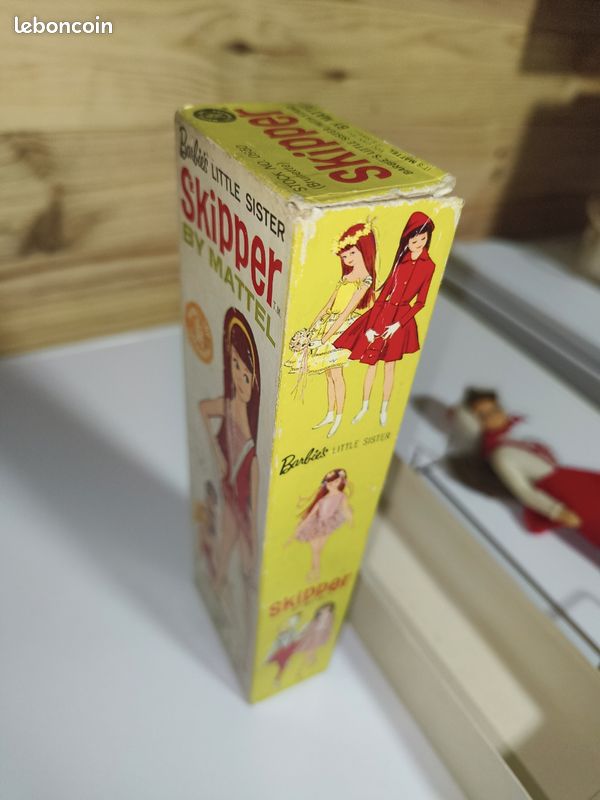 Poupée Mattel Skipper Brunette 1963, Boîte D'origine, Vintage Barbie