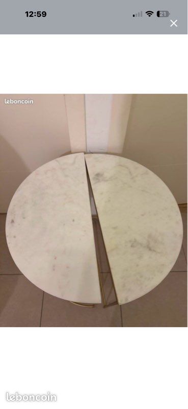 Table de chevet en marbre (image 1)