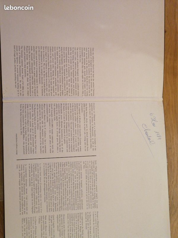 Vinyle, Grandes liturgie orthodoxe slave, edition Harmonia mundi (image 2)