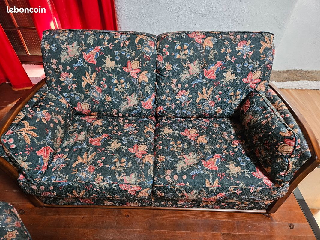 Canapé + pouf (image 2)