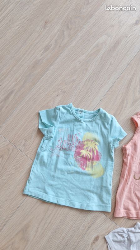 2 t-shirts 1 debardeur 6mois (image 2)