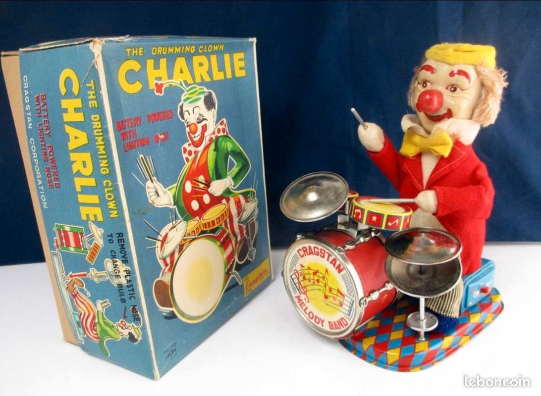 Jouer clown Charlie année 1960 parfait état (image 4)