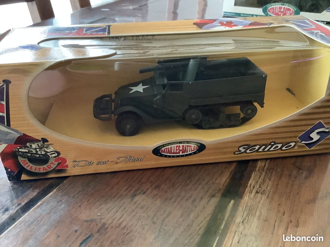 Solido 1/50 Half Track US Bâché - Armée Française - Très Bon état Avec Boîte
