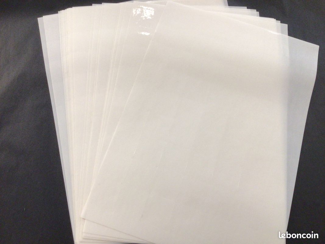 Feuilles Autocollantes Page De Garde Pour Livre Lot étiquettes transparentes autocollantes 20 feuilles Neuf