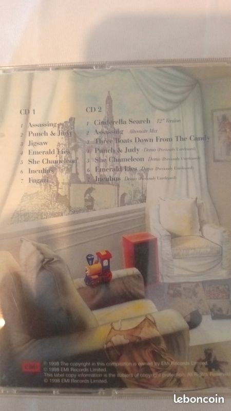 Lot Marillion " fugazi " 1 double cd + 1 carte postale " assassing " + 1 tee-shirt brodé main (image 5)