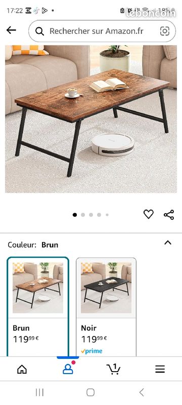 Table basse sans pieds (image 2)