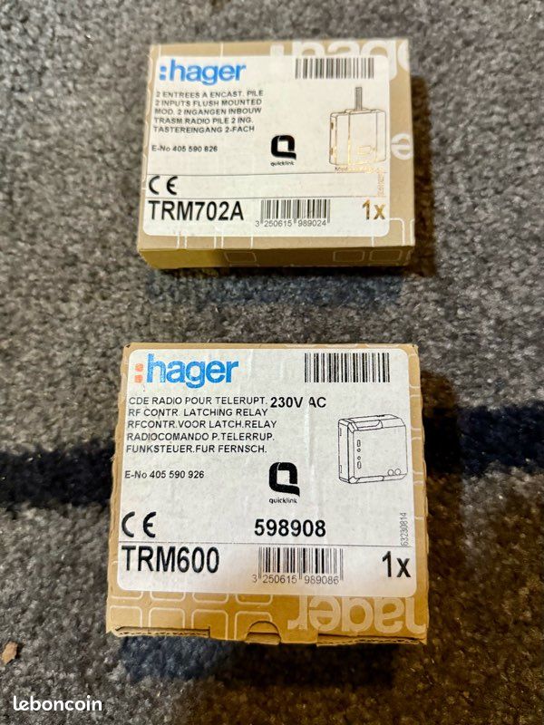 Kit HAGER Interrupteur sans fil (image 1)