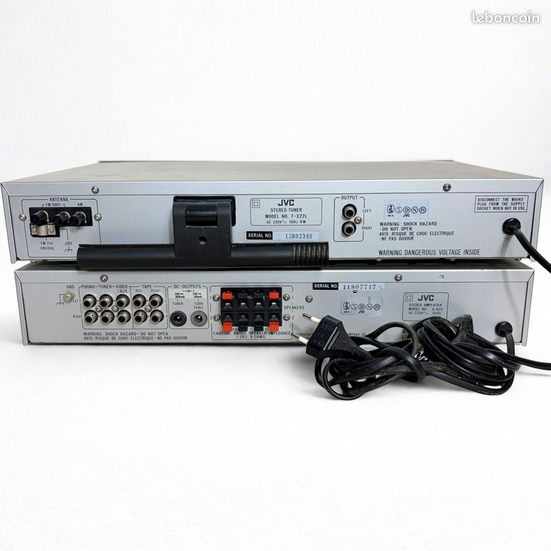 Ampli/Tuner JVC A-K11L + T-K11L Vintage Révisé - Fonctionnel, Entrées Phono/RCA