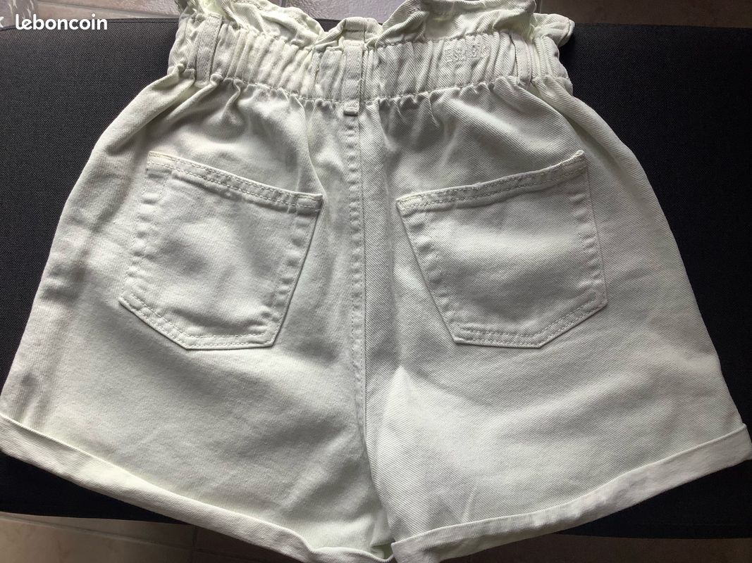 Short vert pastel taille haute (image 2)
