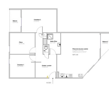 Appartement 272 000 € - 74 m²