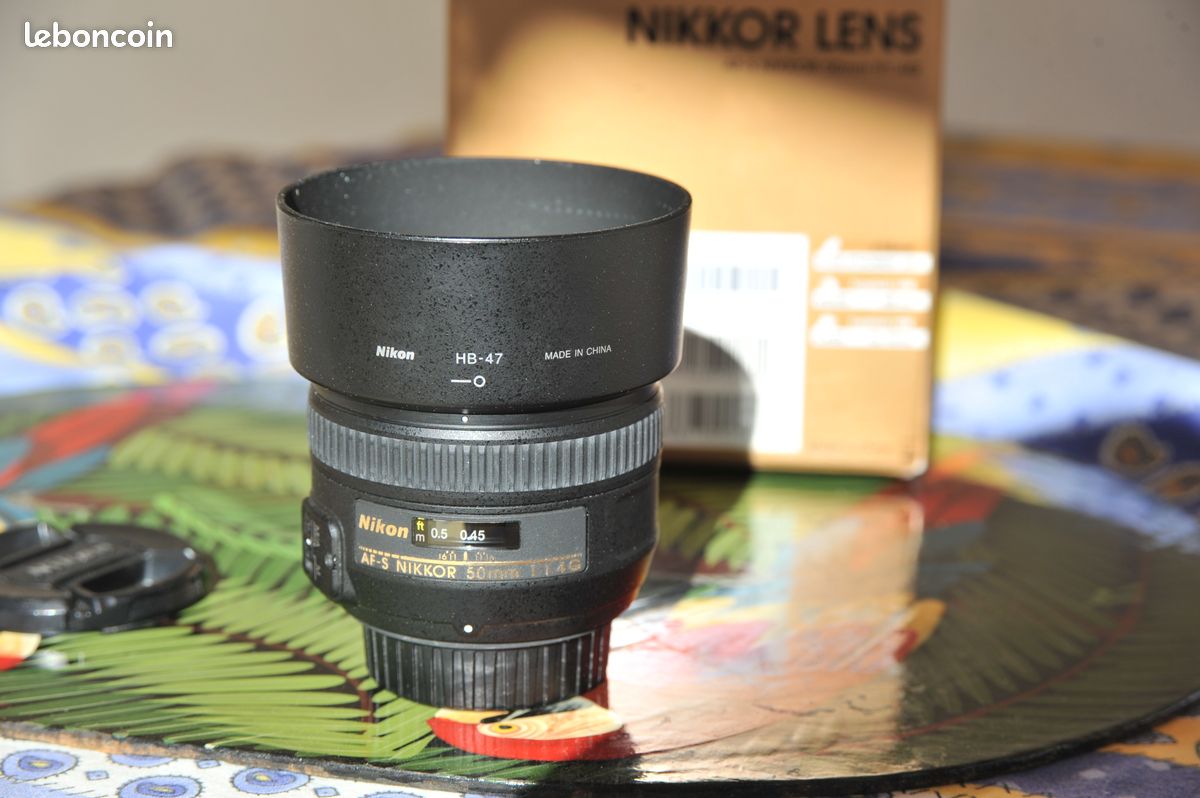 Pare-Soleil HB-47 Pour Nikon AF-S Nikkor 50mm F/1.4G Et 50mm F/1.8G - Protection Objectif 58mm