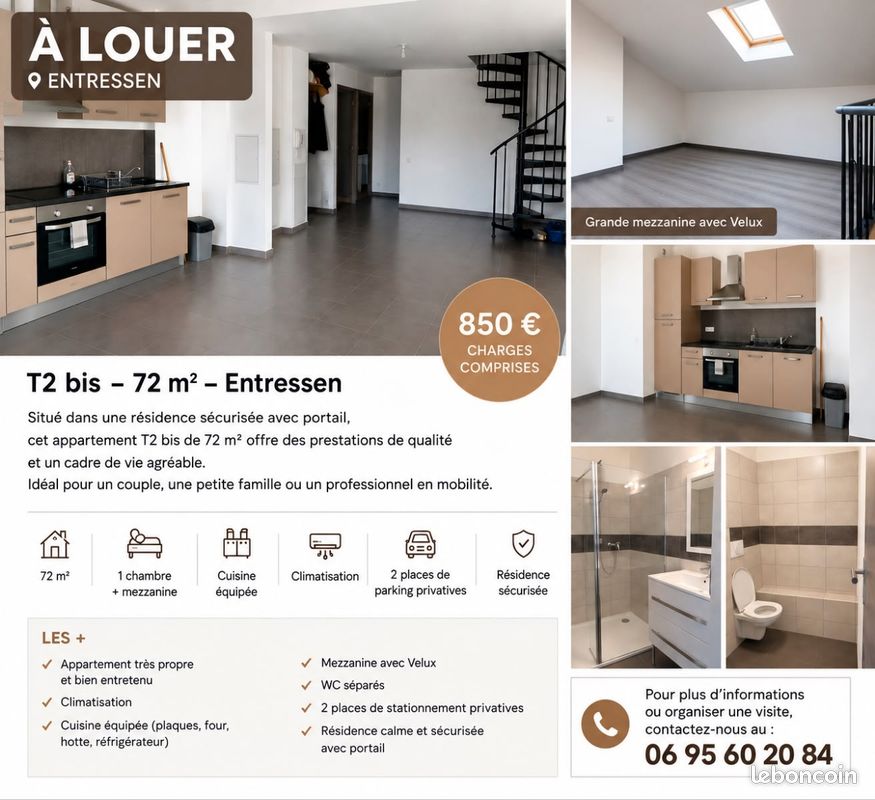 Appartement 3 pièces 72 m² · à Istres · 72 m² · 850 €/mois