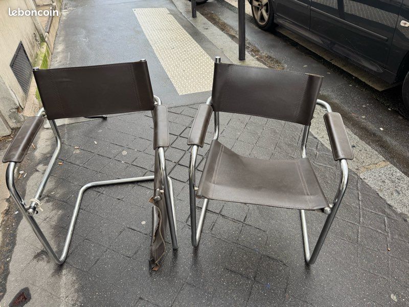 Fauteuil vintage style Bauhaus / cantilever / Winset – à rénover (image 1)