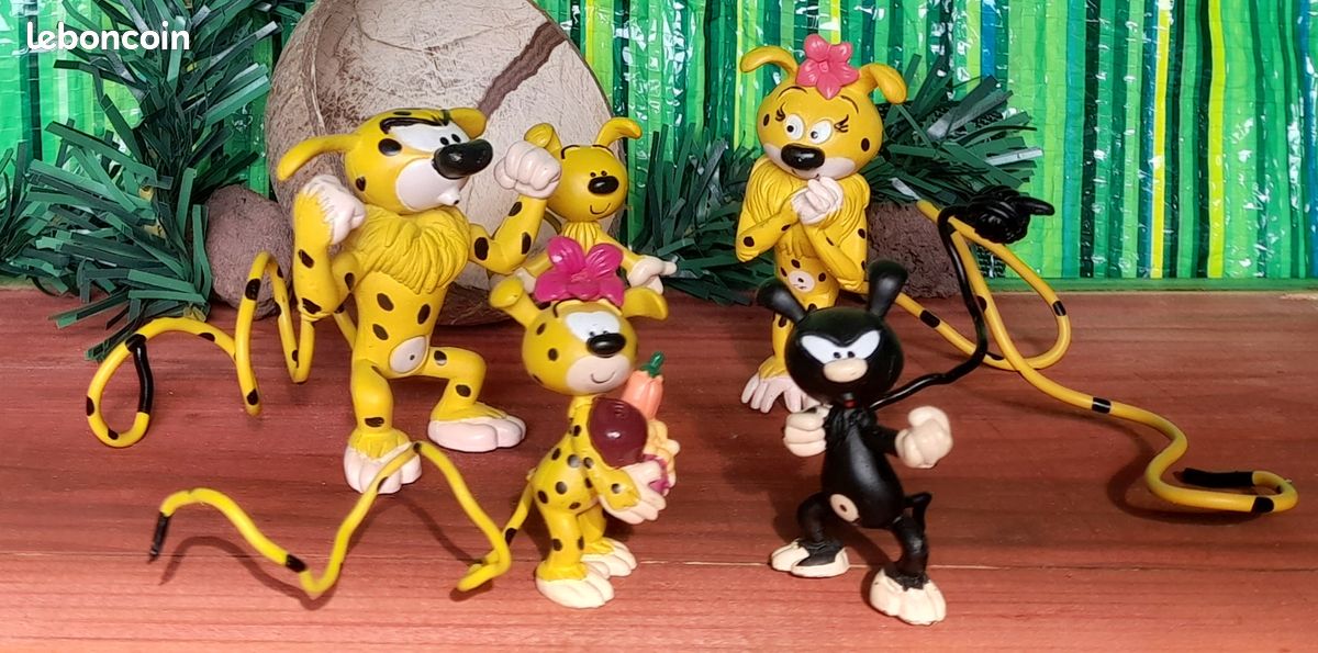 13 figurines marsupilami Plastoy de 5 à 7 cm - Collection