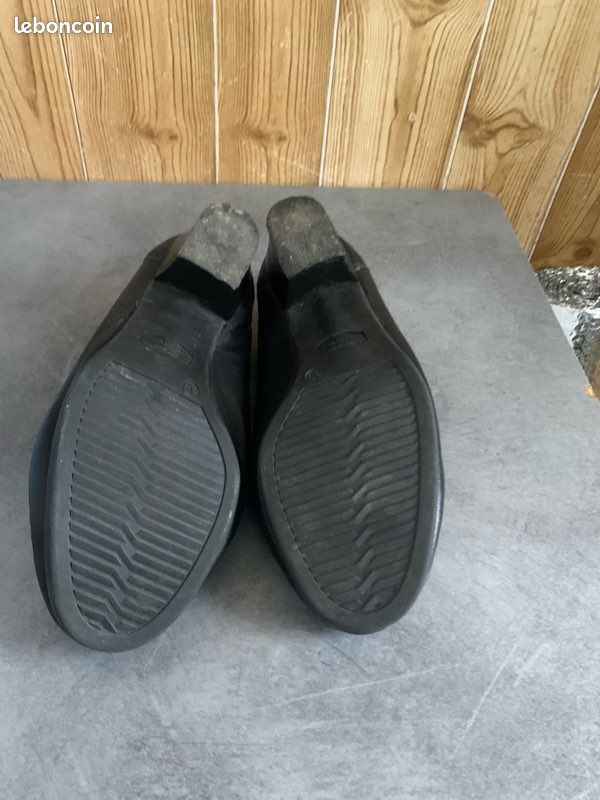Mocassins seriphee ancienne en cuir taille 38 (image 4)