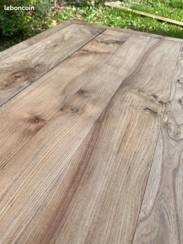 Table basse en orme massif rénovée (image 4)