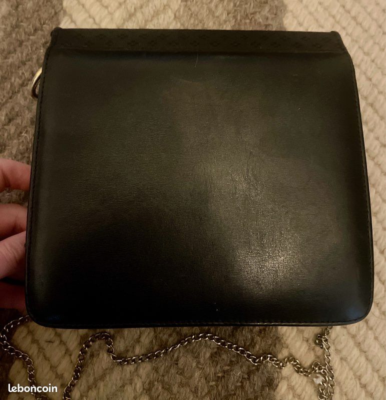 Sac à Bandoulière NINA RICCI En Cuir Noir - Taille Moyenne - Occasion Bon État