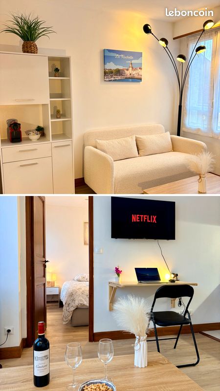 Appartement 2 pièces 31 m² · à La Rochelle · 31,3 m² · 872 €