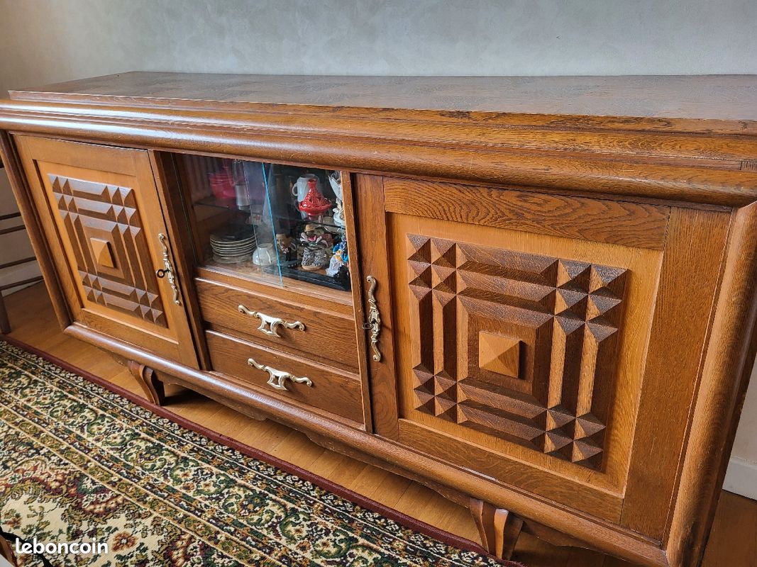 Meuble vintage en très bonne état, tout en bois (image 1)