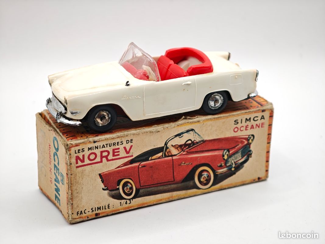 Simca 1500 Coupé Miniature Norev 1/43 – Blanc, Collection, Modèle D'occasion En Boîte