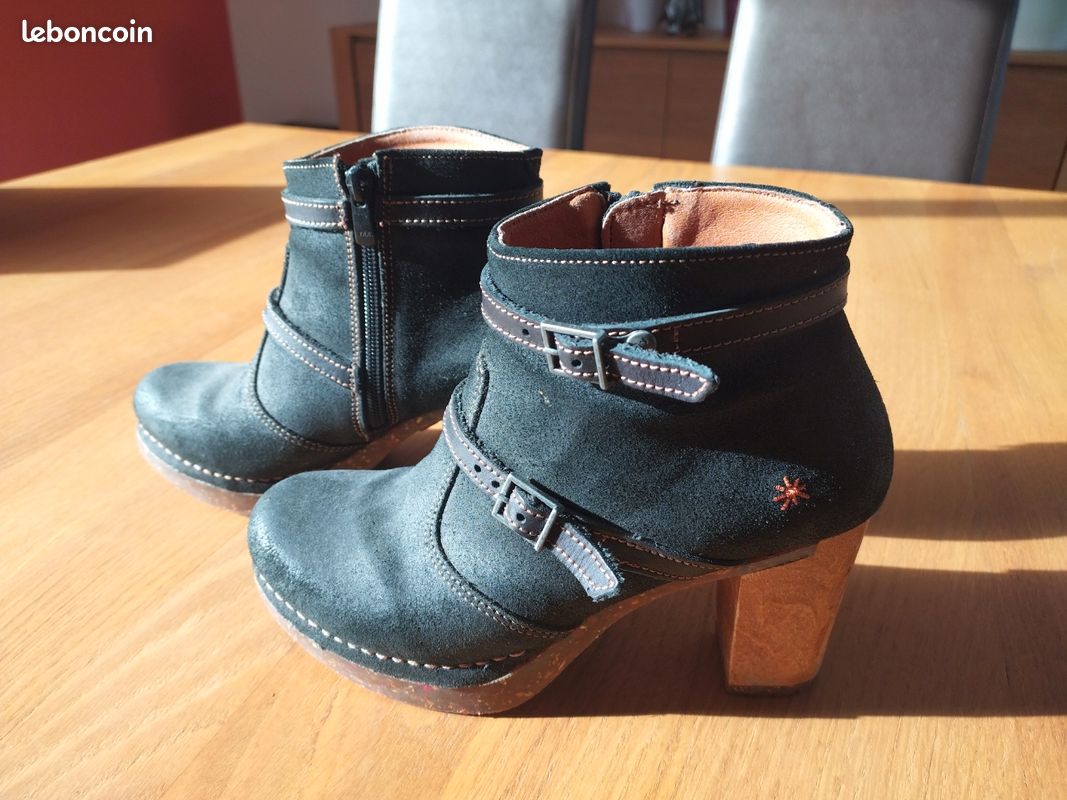 Chaussures The Art Compagny marron talon 9 cm (image 11)