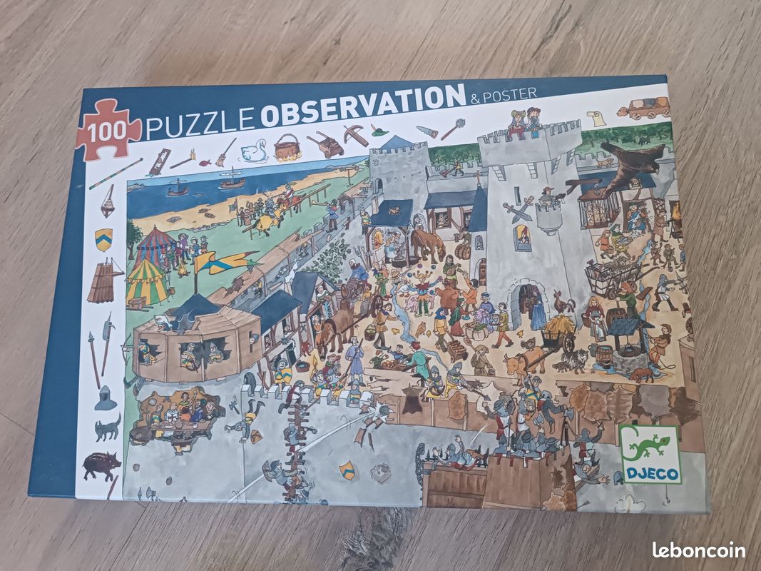 Puzzle observation 100 pièces djeco (image 1)