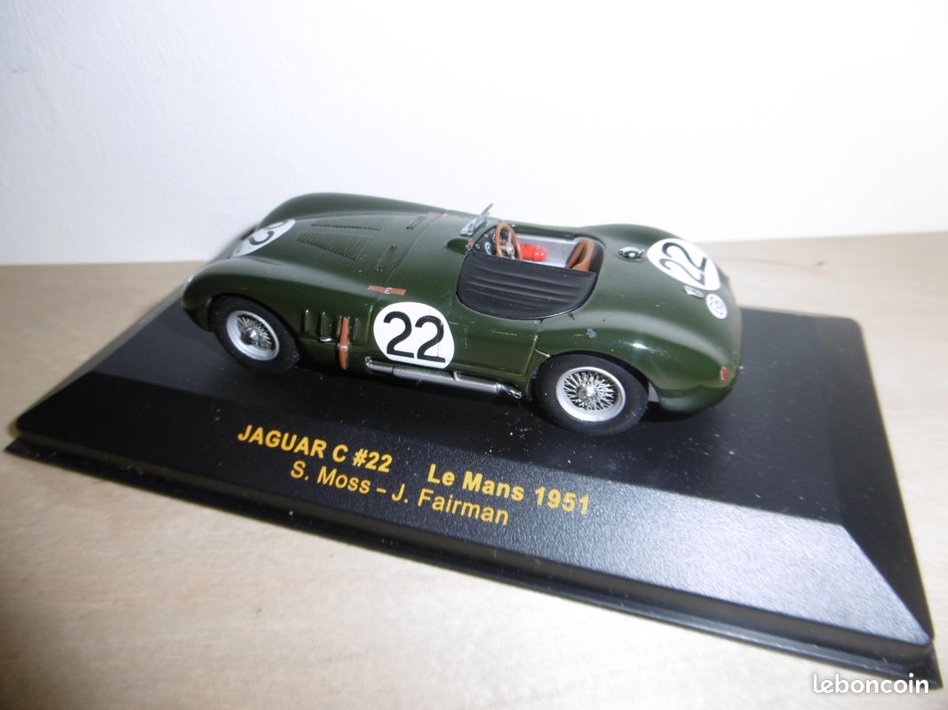 Jaguar Type C 1951 – IXO Pour Atlas – 1/43 – Vert – Miniature Collection
