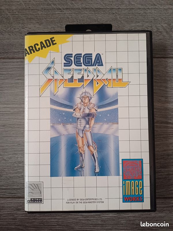Jeu SPEEDBALL Sur Sega Master System – Bon état, Complet (photo Réelle)