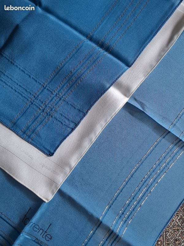 Foulard et pochette soie torrents, Francesco smalto (image 2)